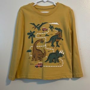 Toddler boys long sleeve dinosaur tee